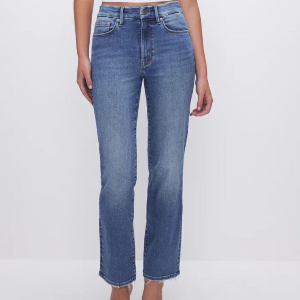 GOOD AMERICAN GOOD LEGS STRAIGHT JEANS